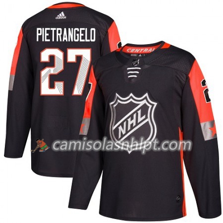 Camisola St. Louis Blues Alex Pietrangelo 27 2018 NHL All-Star Central Division Adidas Preto Authentic - Homem